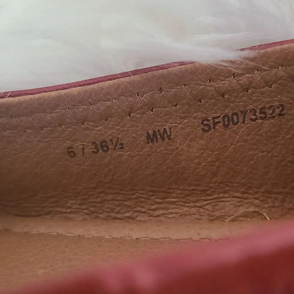 Women's Sofft Kenni Leather Ballet Flat Red Rogue Size 6
